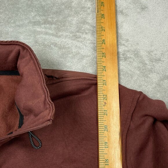 Bass Outdoor Convertible Hoodie Rum Raisin S NWT 6305 - Picture 7 of 8